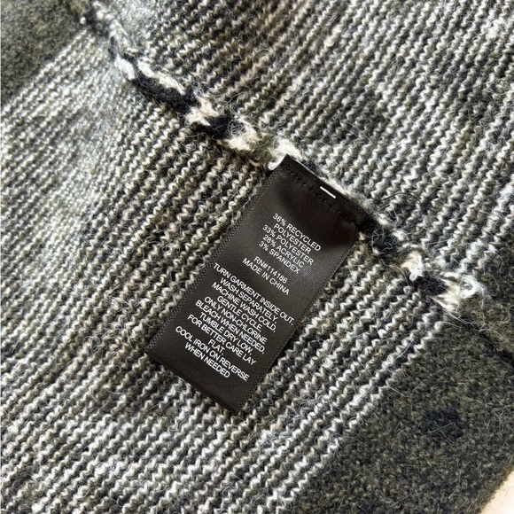 Frye Cozy Open Hang Cardigan Green Size Medium New with Tags Aztec - Picture 4 of 7